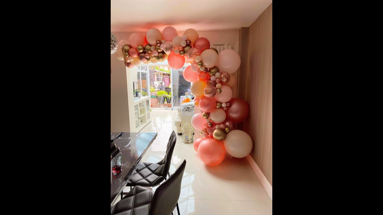 HOW TO Make A Simple DIY Balloon Half Arch Frame With LAMP STANDS!