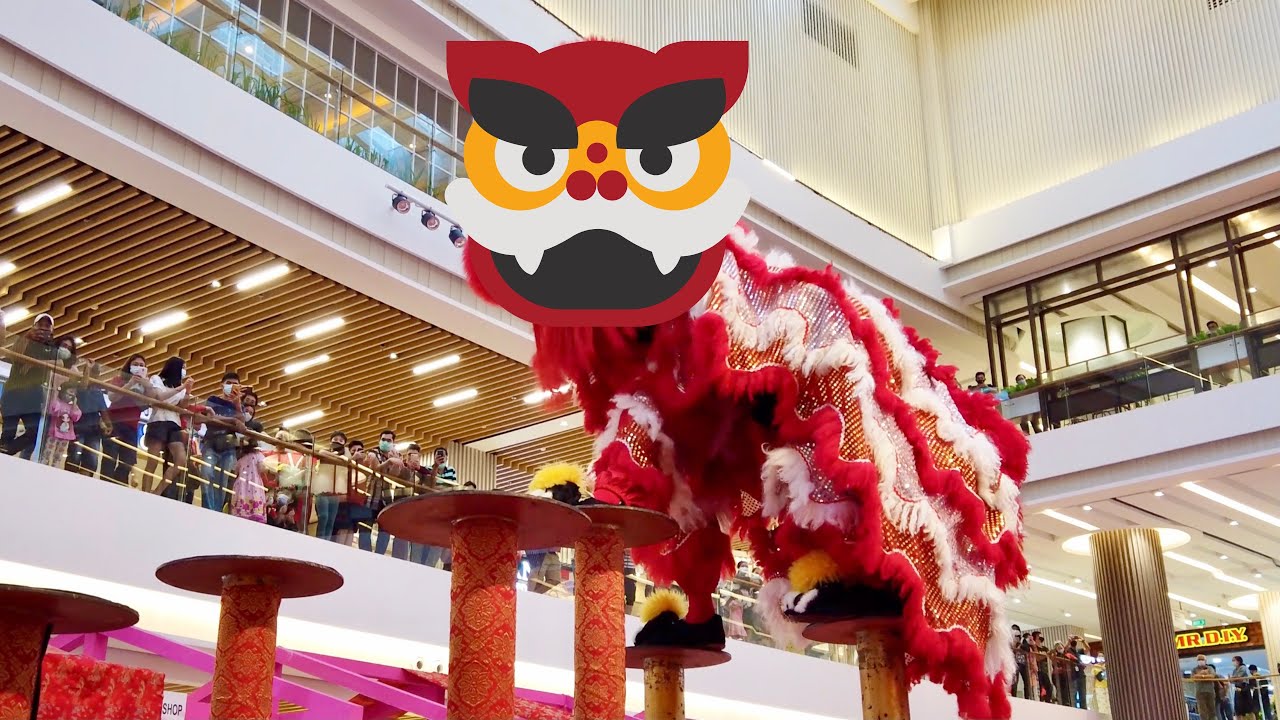 Acrobatic Lion Dance Chinese New Year - Barongsai 2021 Jakarta, Indonesia [4K Binaural]