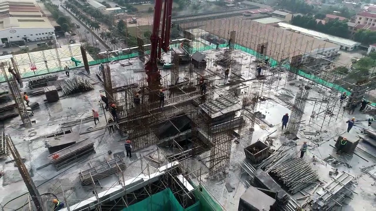 Construction work high rise building