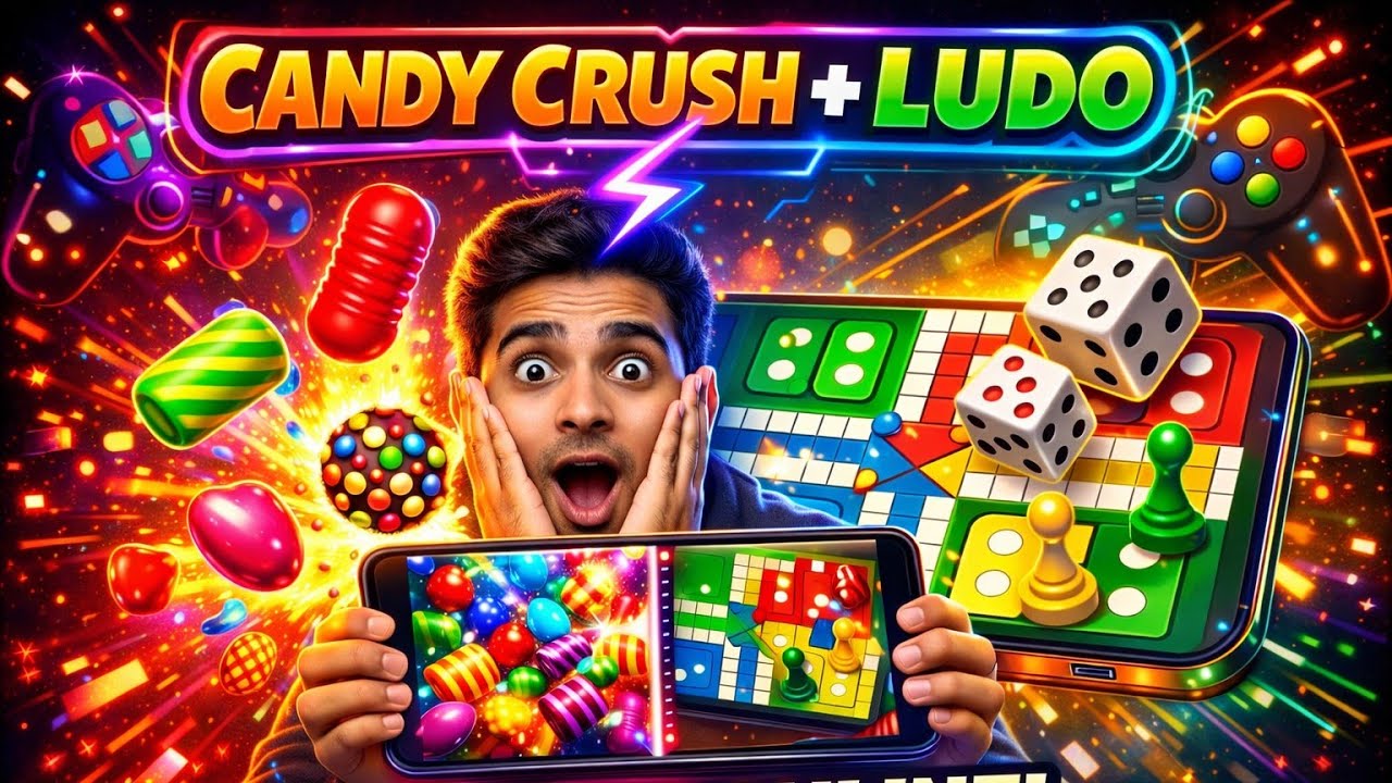 candy crush & Ludo king 👑