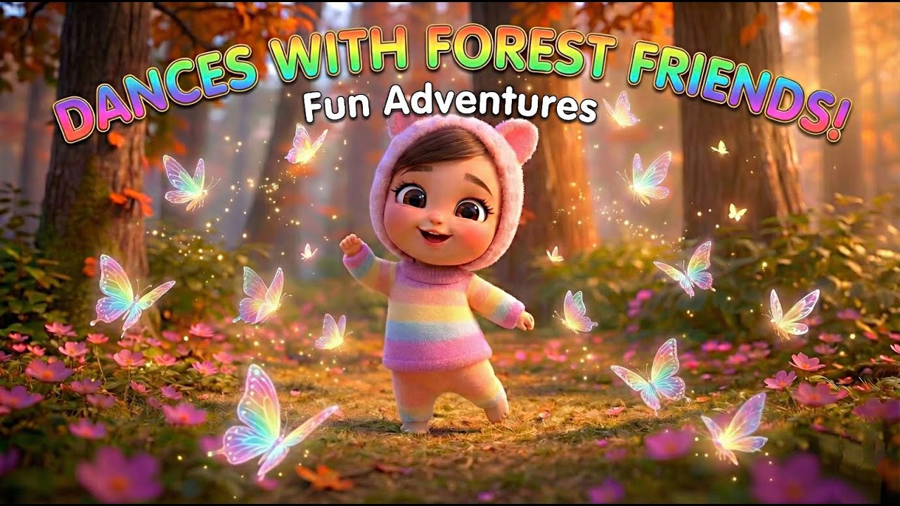Lumi and Her Forest Friends Dance Together 🌈 | Cute Toddler Animation