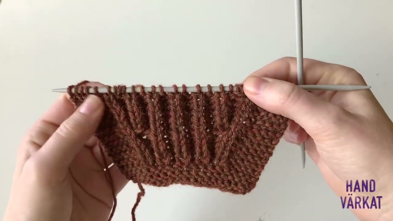 Ökningar i patent utan omslag / Increases in brioche without yarn overs