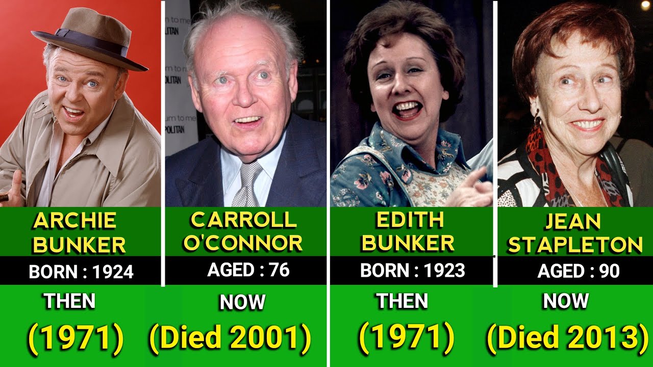 All In The Family 1971 Cast Then And Now