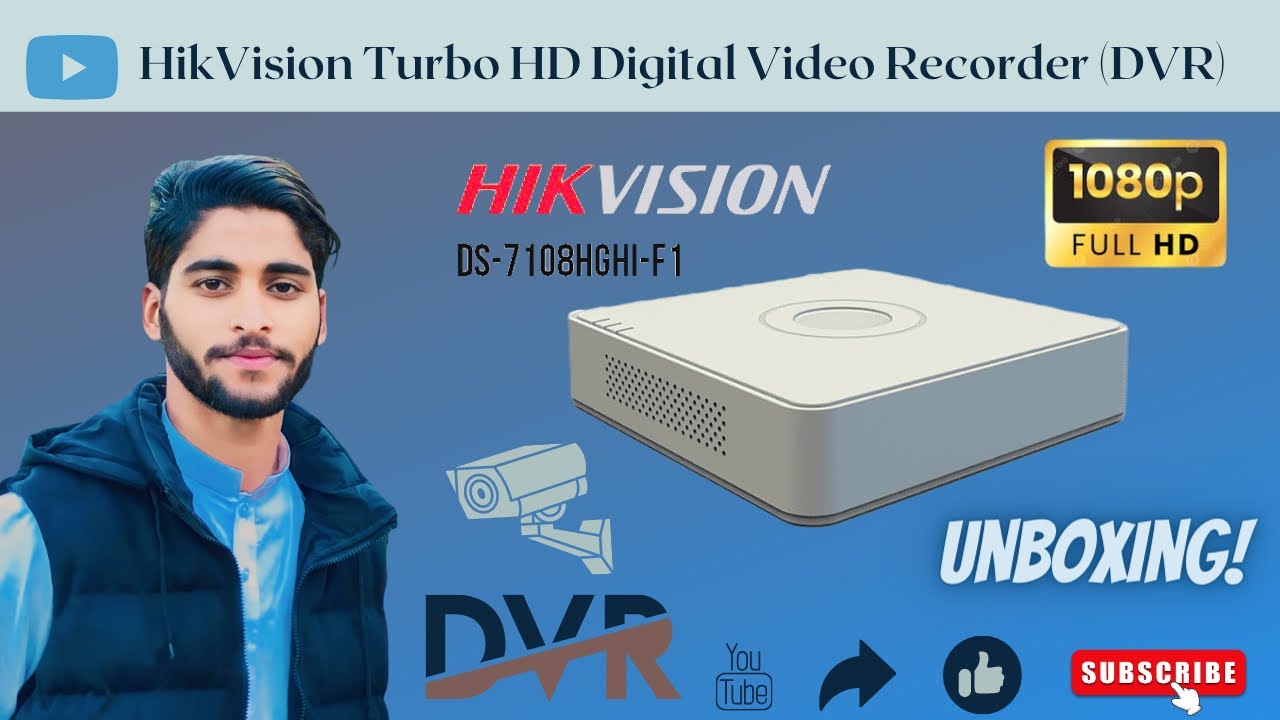 CCTV HikVision Turbo HD 7100 series DVR full HD 2k Supporteres Unboxing