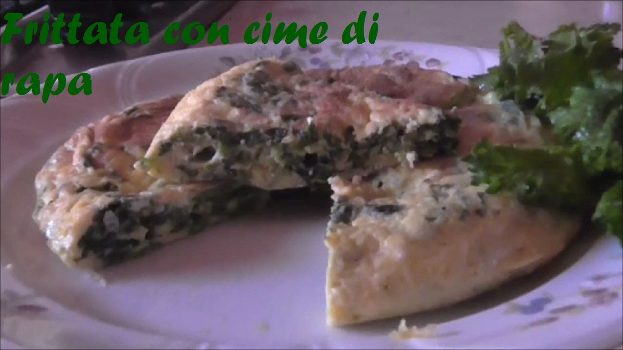 Frittata con cime di rapa
