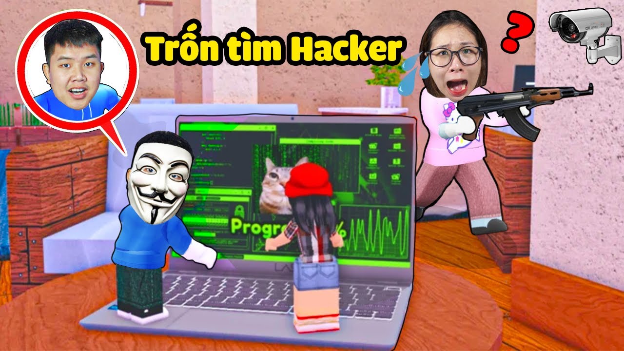 Trốn tìm Hacker phá hủy máy tính an ninh để lẩn trốn khó thấy !? bqThanh Troll Hack Máy Ốc Bị Hỏng