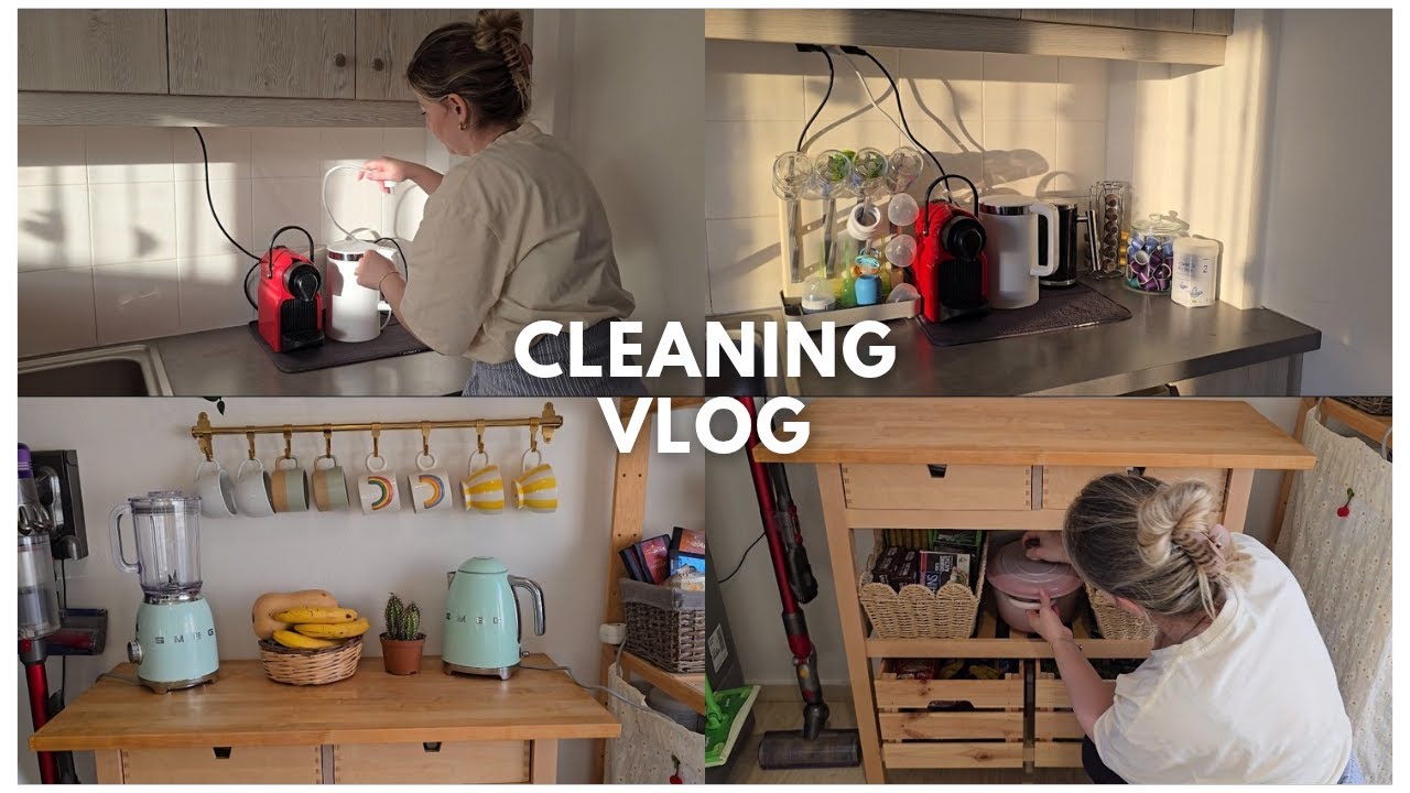 CLEANING VLOG -  MINI ΚΑΘΑΡΙΣΜΑ ΚΟΥΖΙΝΑΣ ΚΑΙ ΤΑΚΤΟΠΟΙΩ ΤΑ ΝΤΟΥΛΑΠΙΑ 💛