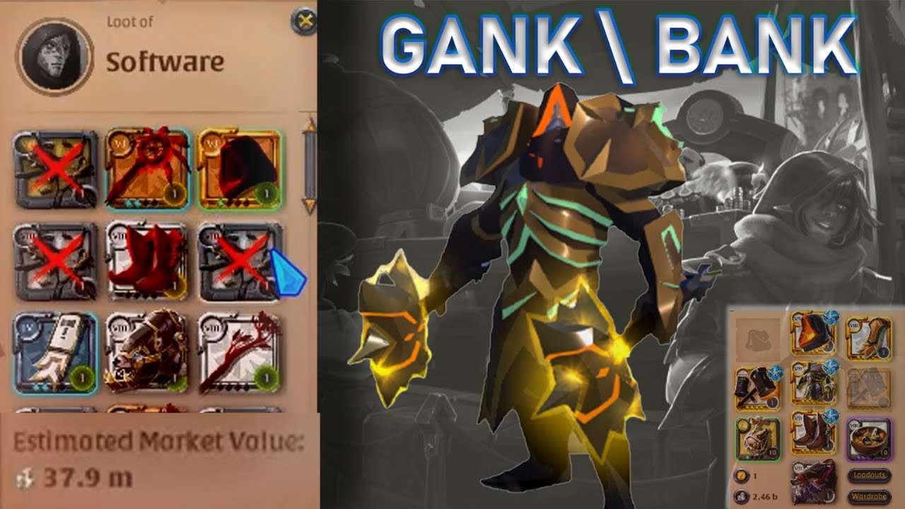 DAMN BOI THATS A LOT OF MONEY | Red Zone | Ganking | Albion Online MMORPG