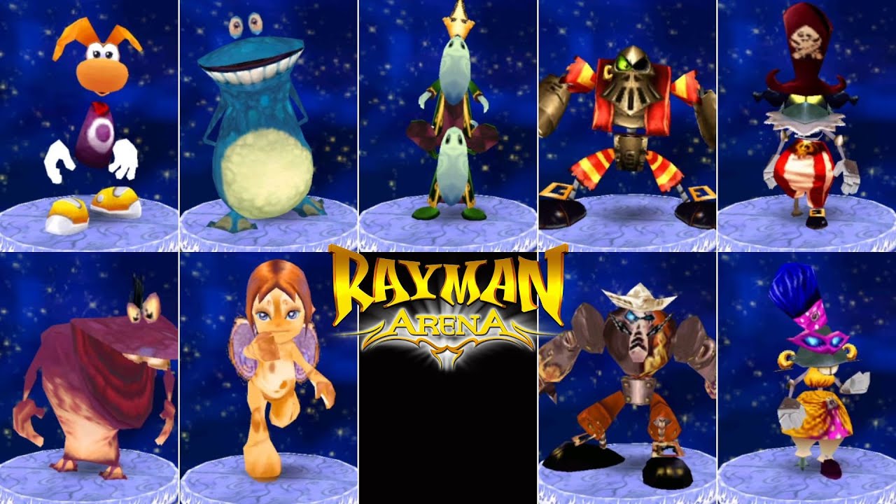 Rayman Arena/M (GCN) // All Playable Characters