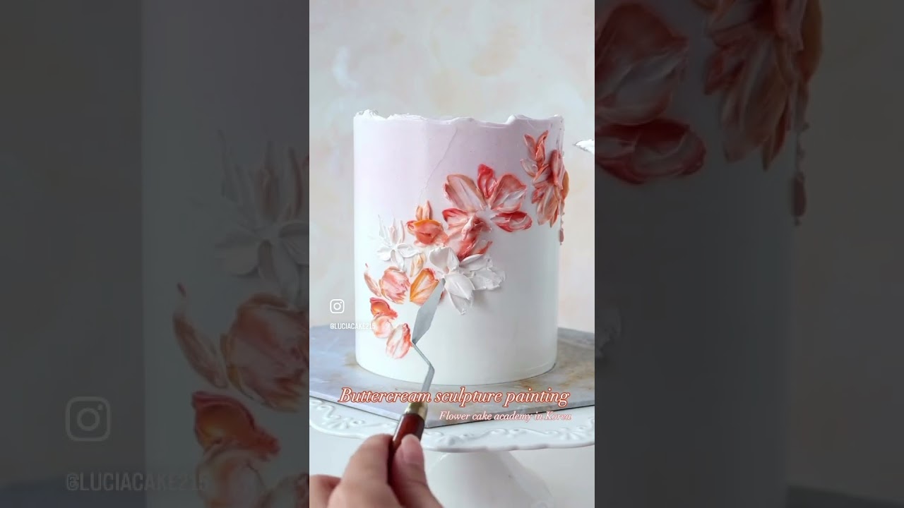 Buttercream flower painting 