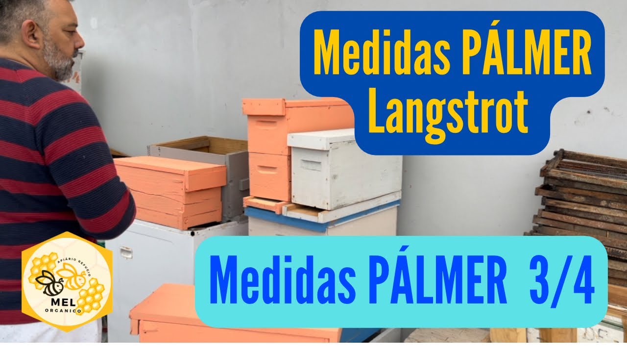 Medidas das Colmeias Pálmer Langstrot e Colmeias Pálmer 3/4🐝🐝