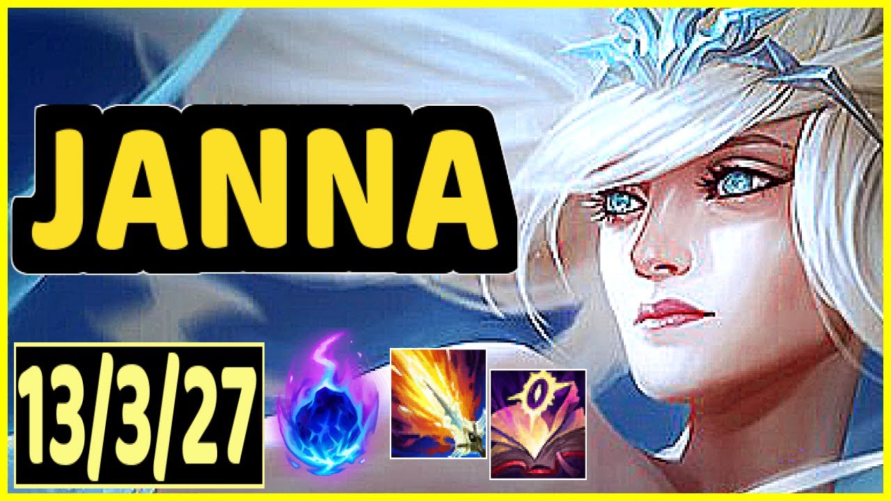 JANNA VS THRESH - 13/3/27 KDA SUPPORT GAMEPLAY