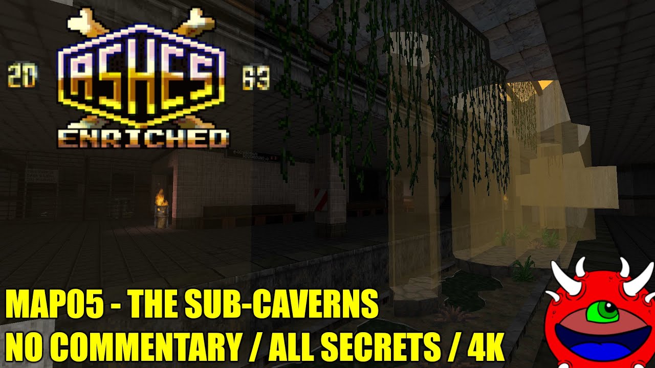 Ashes 2063 Enriched - MAP05 The Sub Caverns - All Secrets No Commentary Gameplay