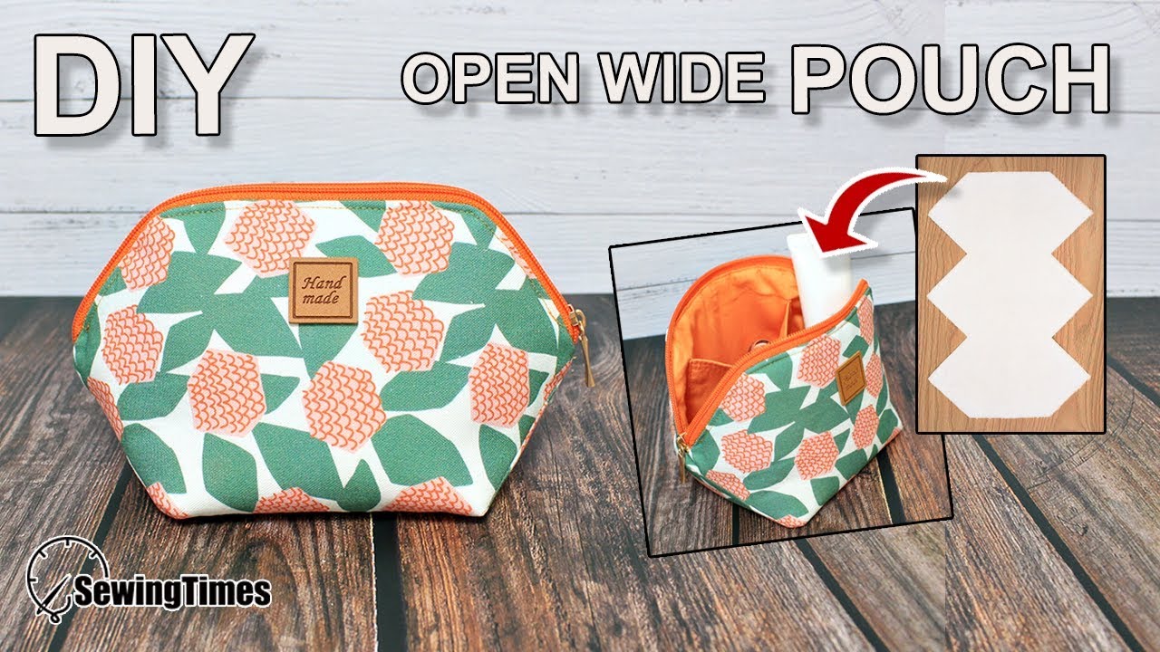 Как сшить Косметичка | Как сшить косметичку с молнией своими руками | Purse Tutorial [sewingtimes]