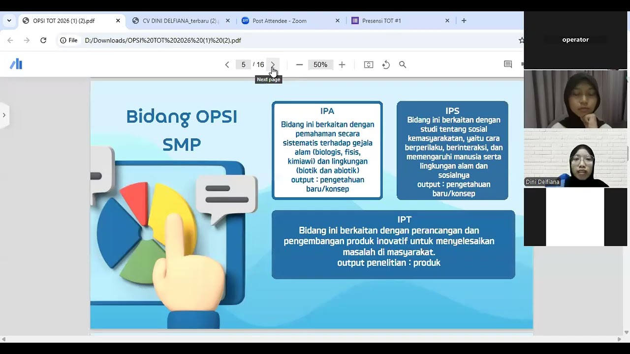 Training of Trainer #1 2026 - Olimpiade Penelitian Siswa Indonesia (OPSI)