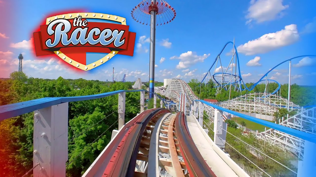 The Racer Red & Blue - POV On Ride - Kings Island
