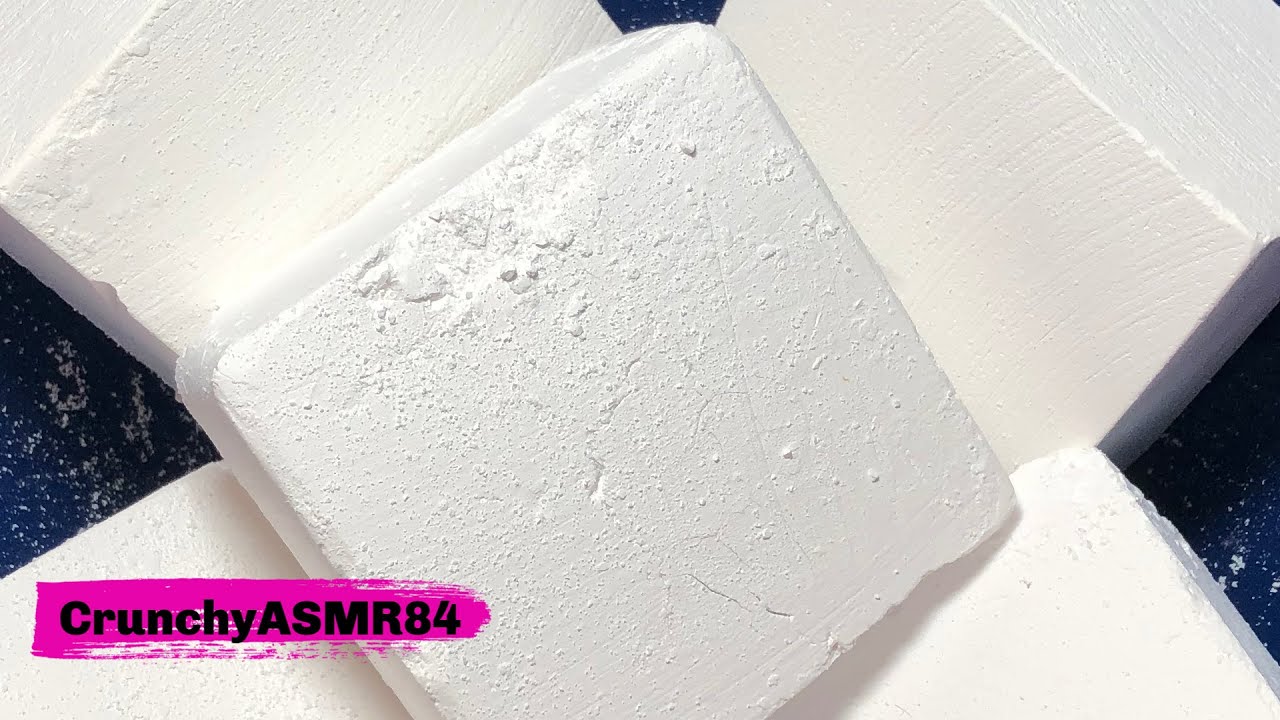 6 Blocks of Gym Chalk Crunch | ASMR