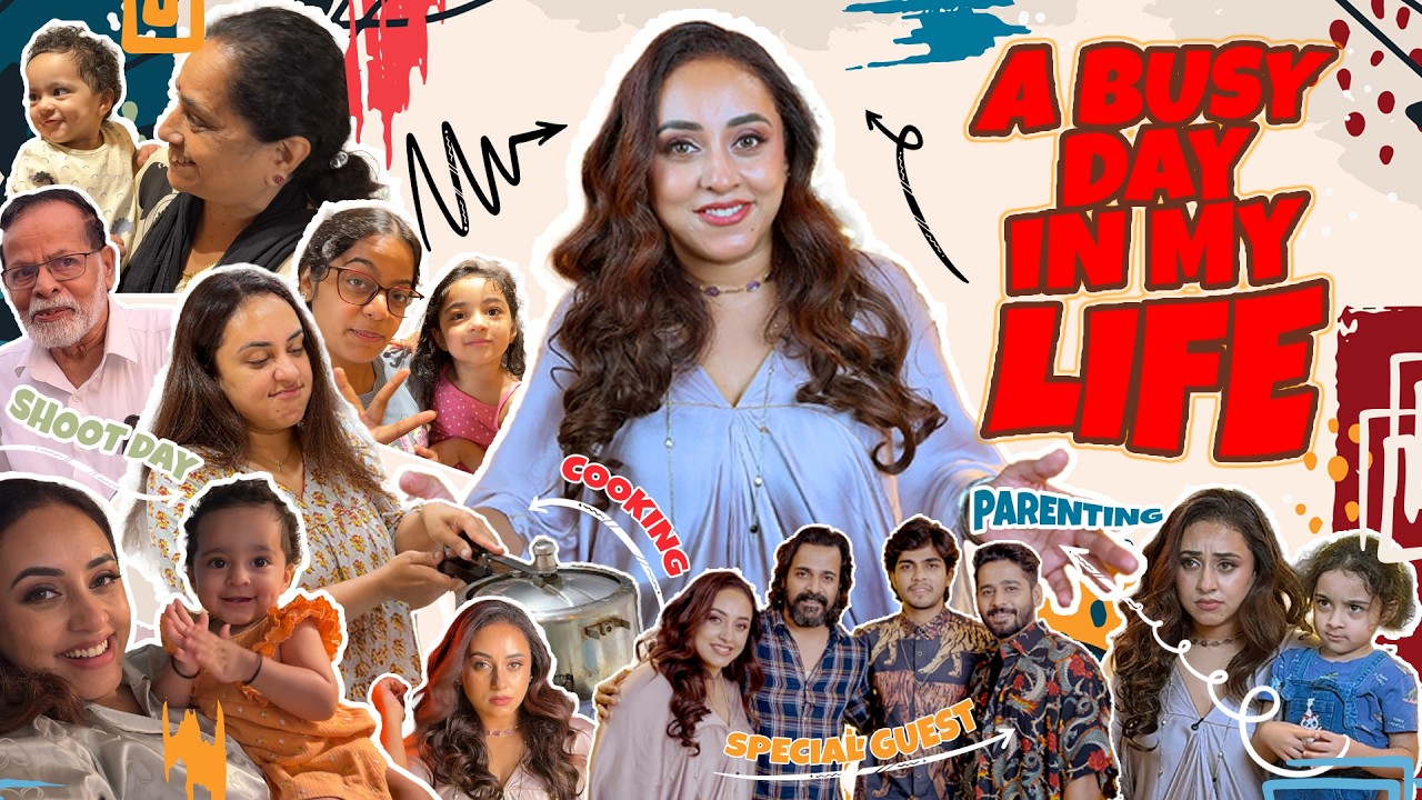 A Busy Day In My Life | Pearle Maaney | Srinish Aravind | Baby Nila & Nitara