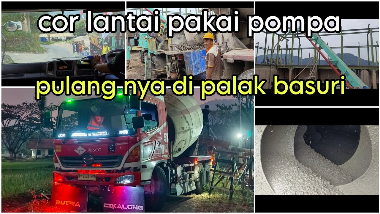 COR LANTAI PAKAI POMPA PULANG NYA BANYAK YANG MINTA BASURI