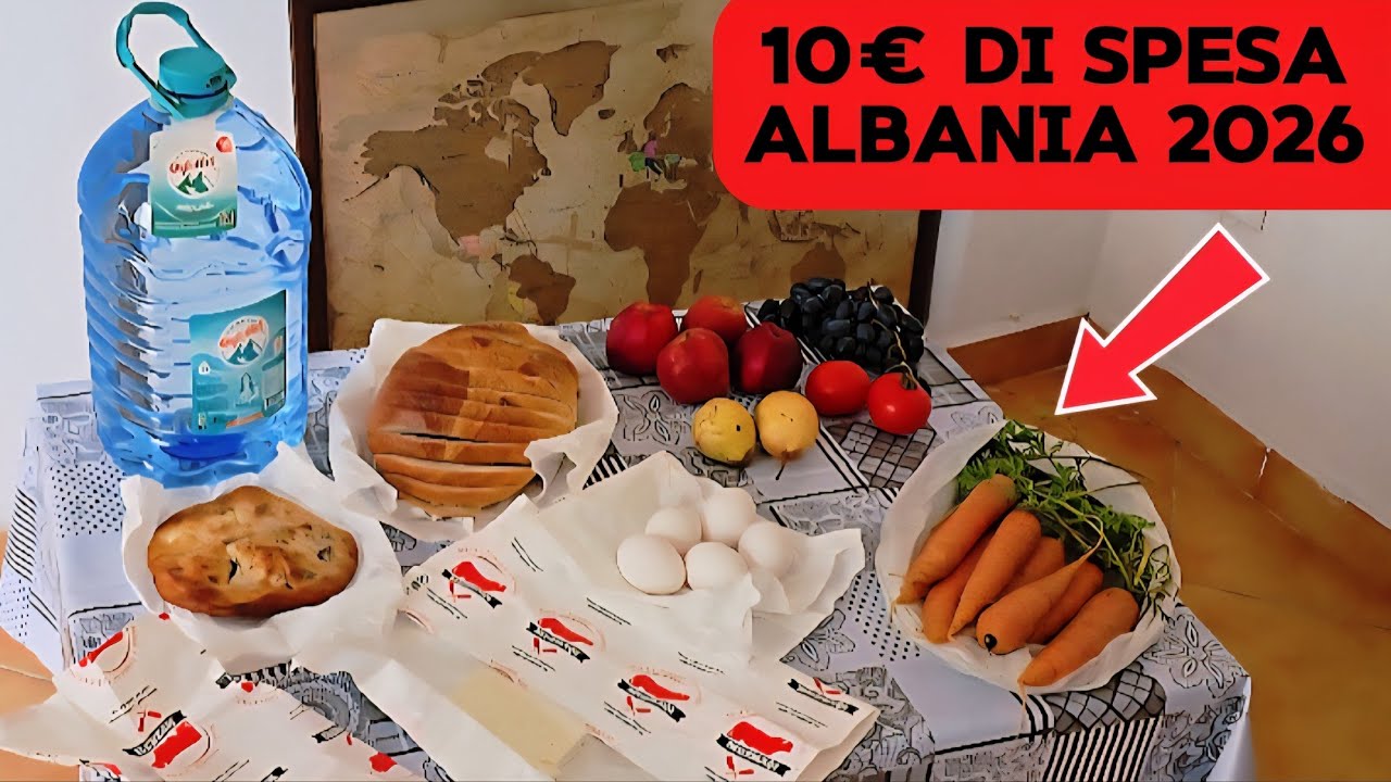 Prezzi Albania 2026 | 10 &euro; di spesa (Sorprendente)