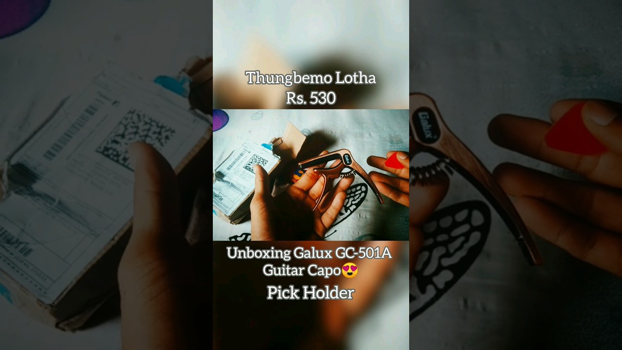 Unboxing galux guitar capo/pick holder😍||#unboxing #guitar #fashionstyle #inspofashion #reels