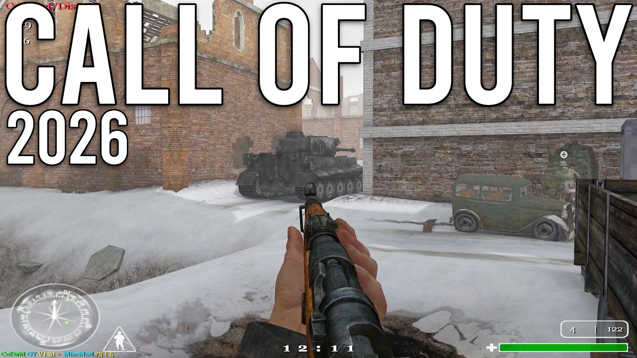 Многопользовательский режим Call of Duty 1 в 2026 году (мод на оружие для Cod 2)