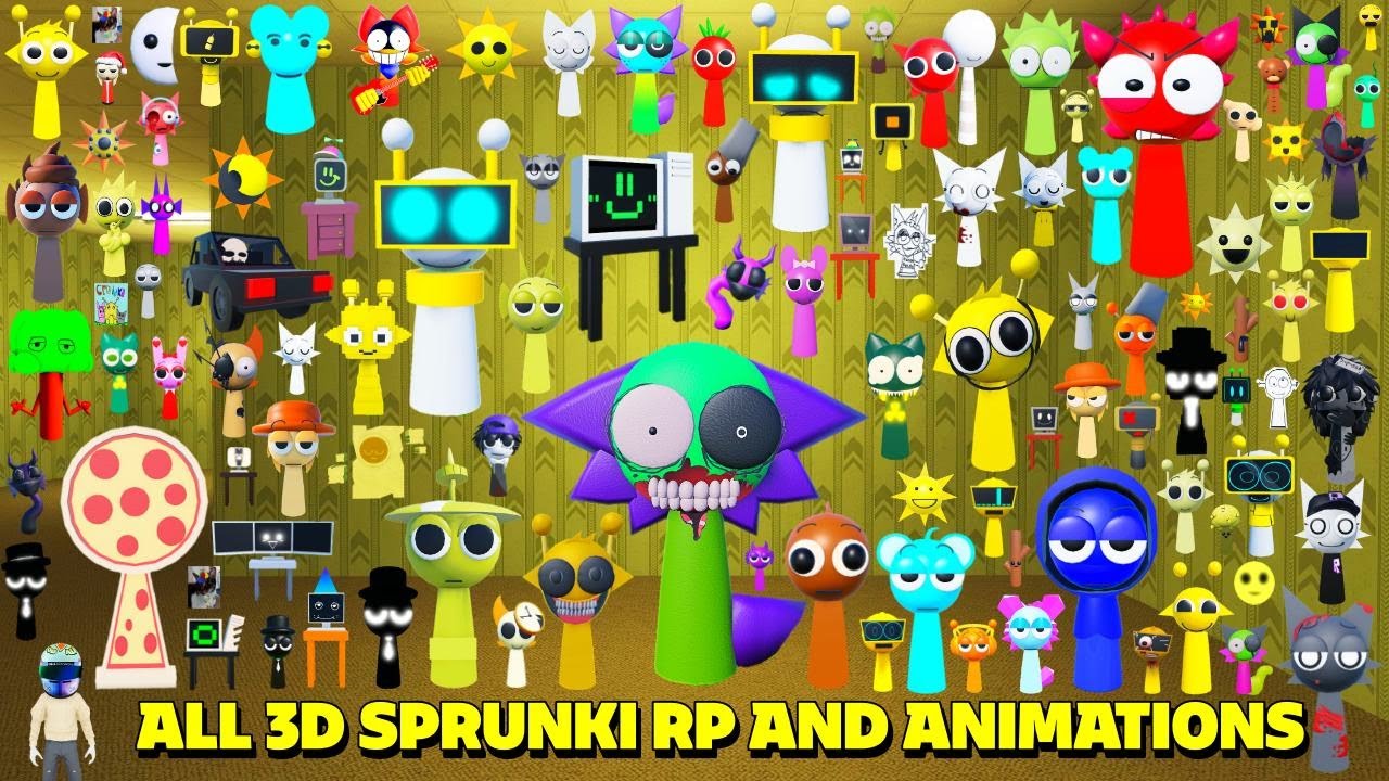 How to get ALL 106 Sprunki Morphs & Badges |  3D Sprunki RP And Animations  ! #roblox