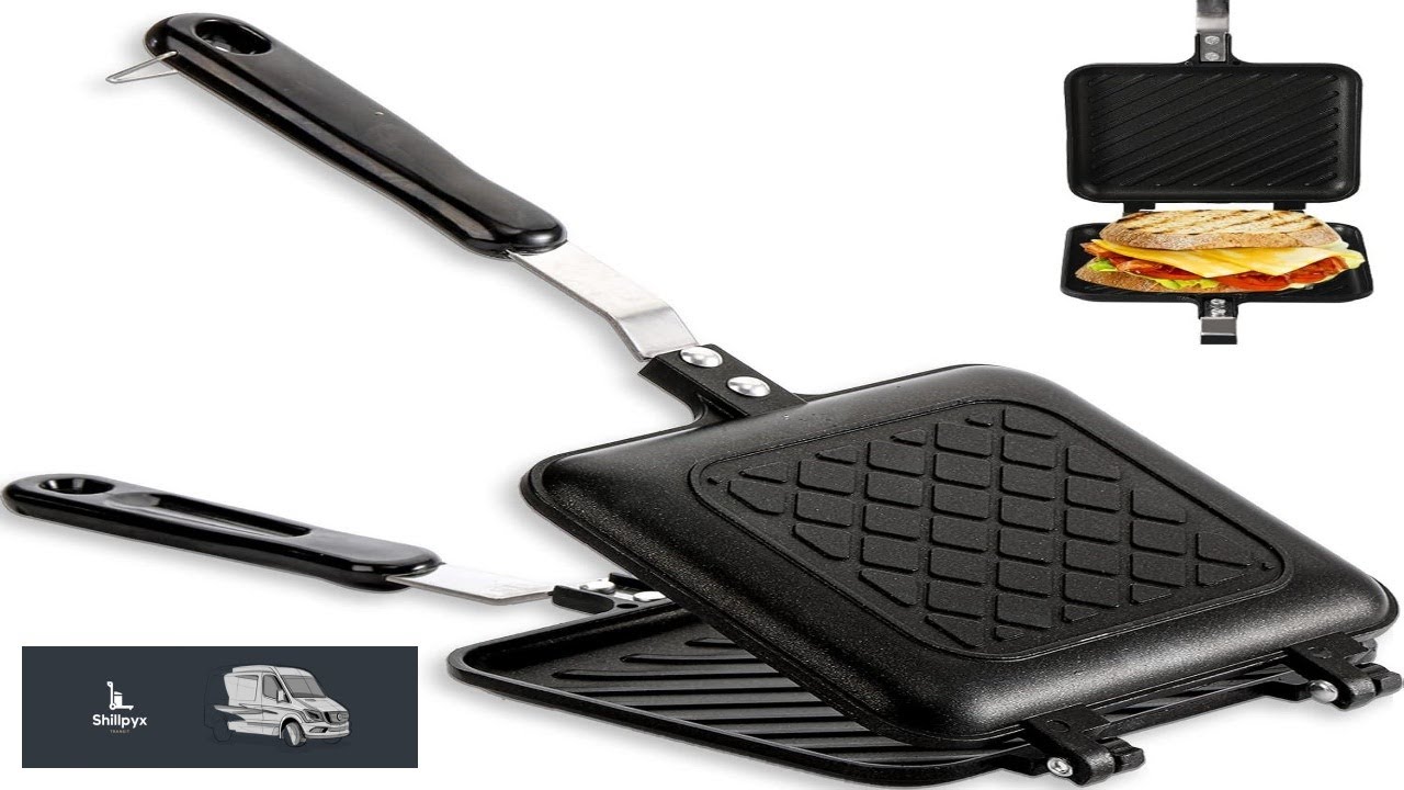 ZOOFOX Sandwich Maker Grilled Sandwich and Panini Maker Pan with Non Stick Plates