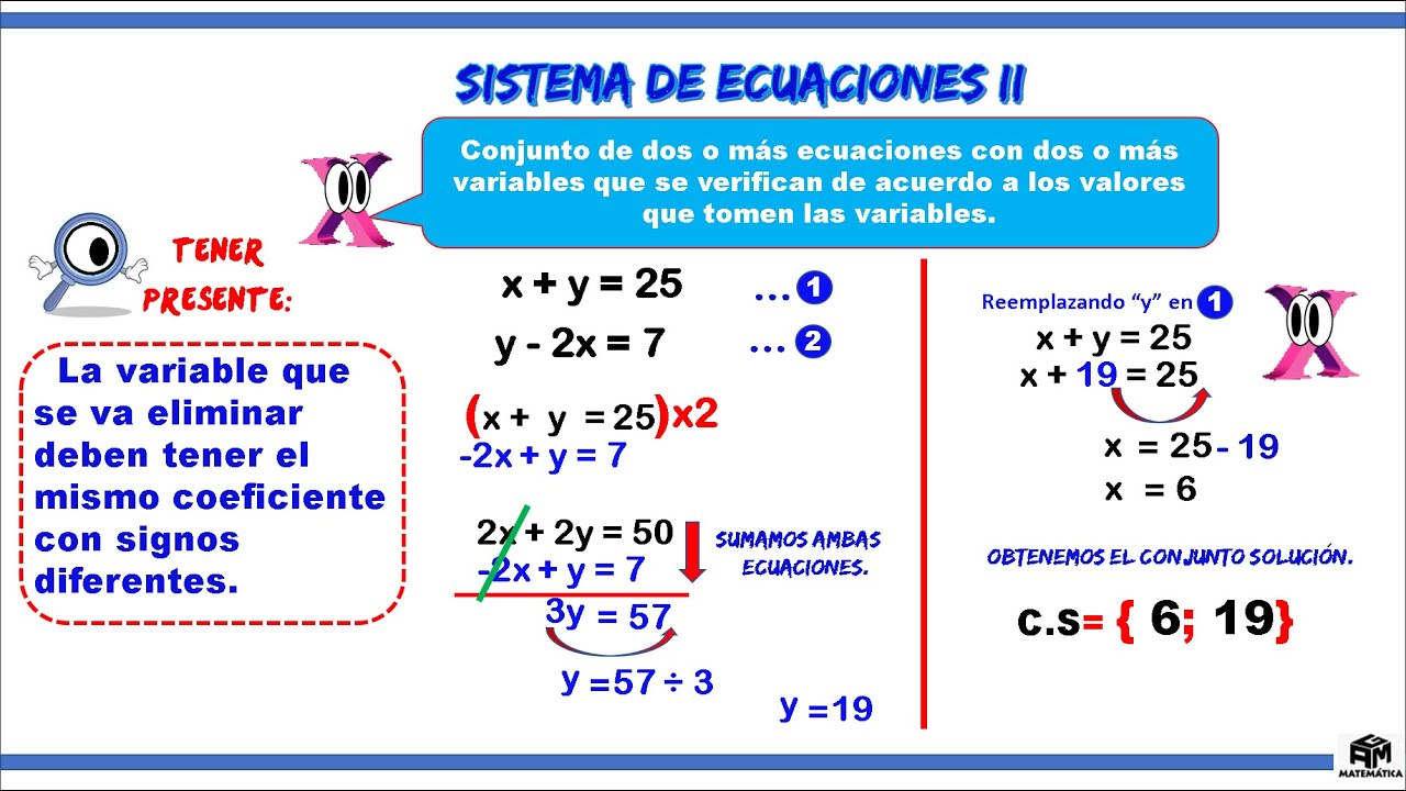 Sistema de ecuaciones II - 5to de primaria