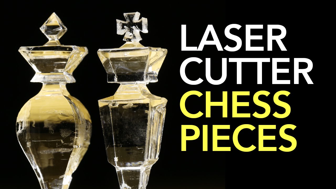 How to make 3D Miniature Chess Pieces made with a Laser Cutter
