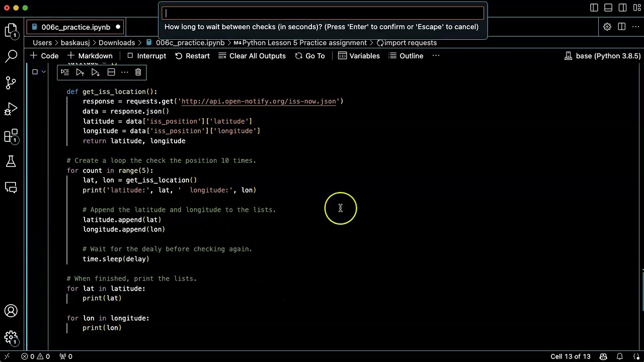 Python practice: lesson 006c, problem 6