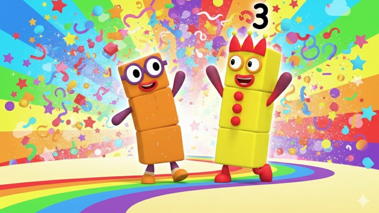 𝙽𝚞𝚖𝚋𝚎𝚛𝚋𝚕𝚘𝚌𝚔𝚜 Statisfiying Video - Looking For Numberblocks In Euforia Party Adventure ASMR