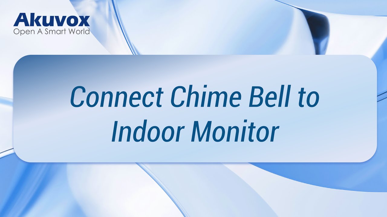 [Wiring]Connect Chime Bell to Indoor Monitor