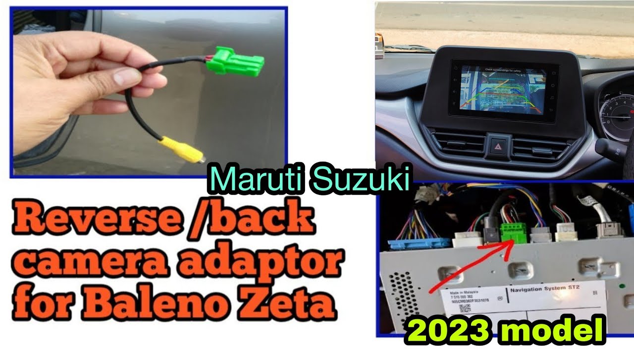 Baleno and Glanza  Reverse camera adaptor installation | carbon customz Kerala