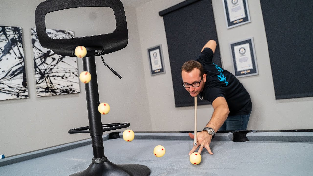 Card Throwing VS POOL Trick Shot Artist | Ft. Venom TrickShots
