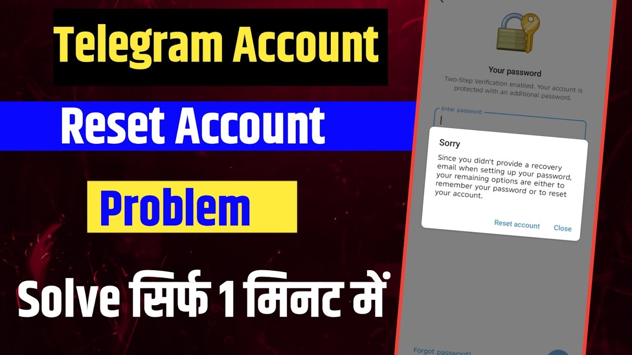 Telegram Login Problem Solve | Telegram Reset Account problem | Telegram forget password | #telegram