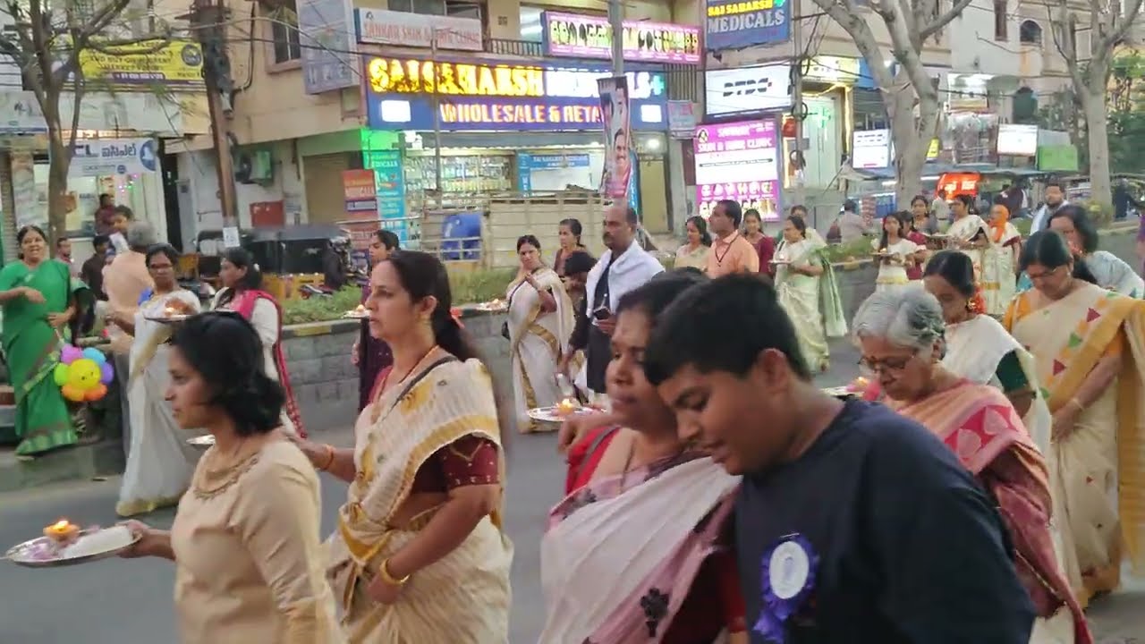 Ayyappa Devotees Walk with Swords 🔥 SR Nagar Balkampet Hyderabad Ayyappa Swamy Grand Procession