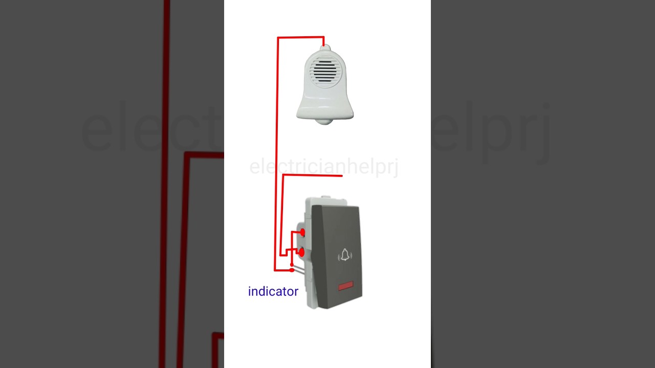 calling bell wiring without neutral wire#electricianhelprj