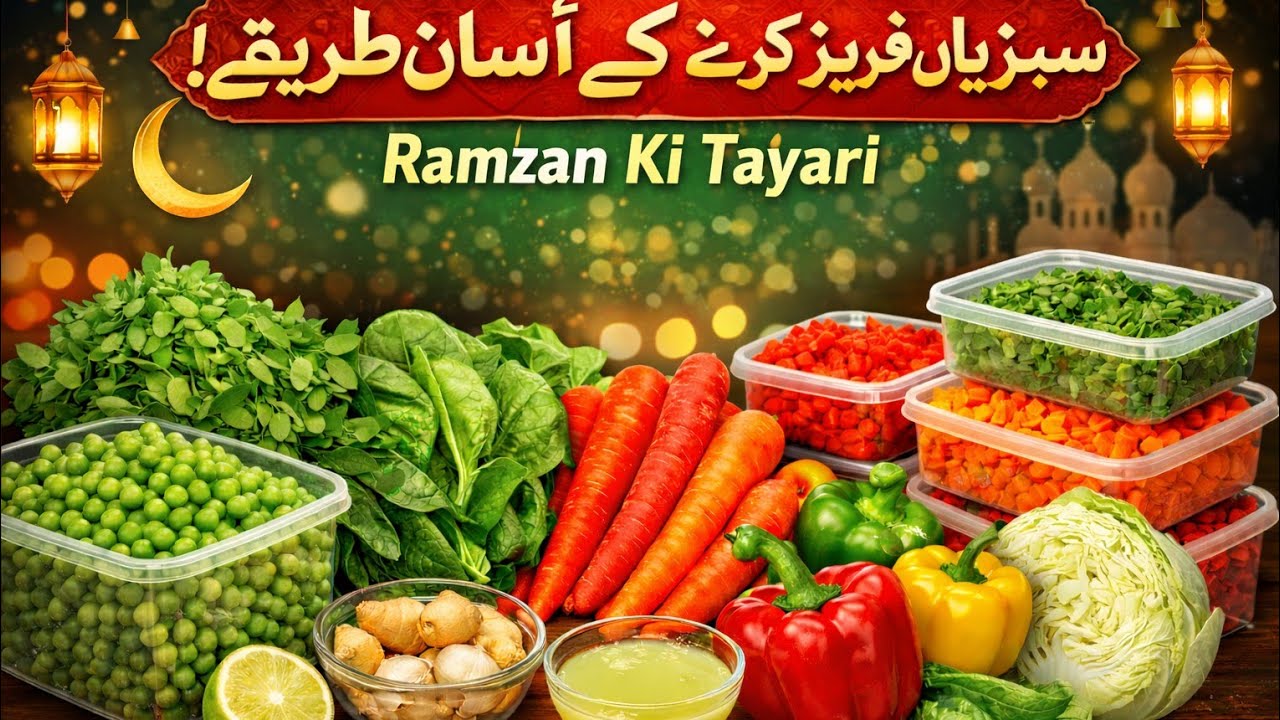 Ramzan Preparation | Sabziyan Freeze Karne Ka Asaan Tareeqa | Complete Guide