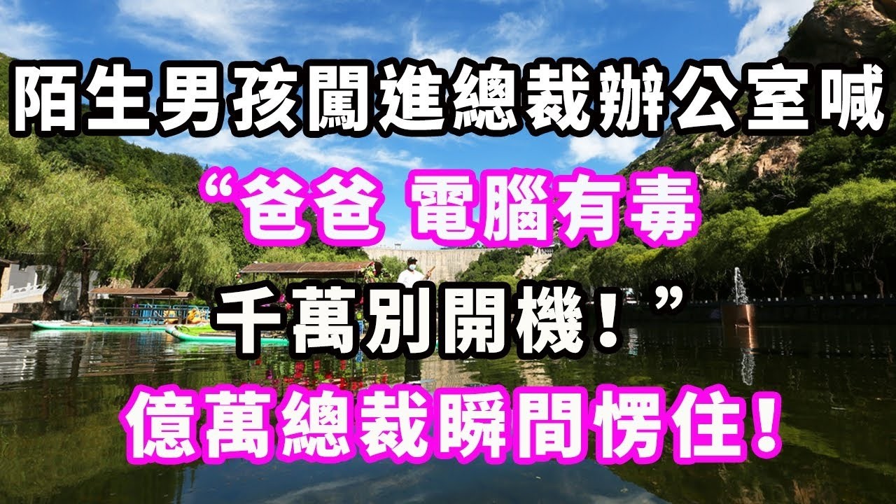 【完結甜寵文】陌生男孩闖進總裁辦公室喊：“爸爸，電腦有毒千萬別開機！ ”億萬總裁瞬間愣住！#爽文#大女主#現實情感#家庭