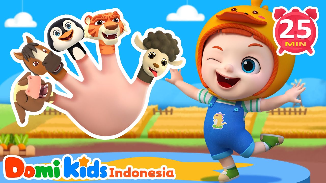 Keluarga Jari 👆🎵 Lagu Anak Populer Sepanjang Masa | Domi Kids Kumpulan Lagu Pesta Anak-anak