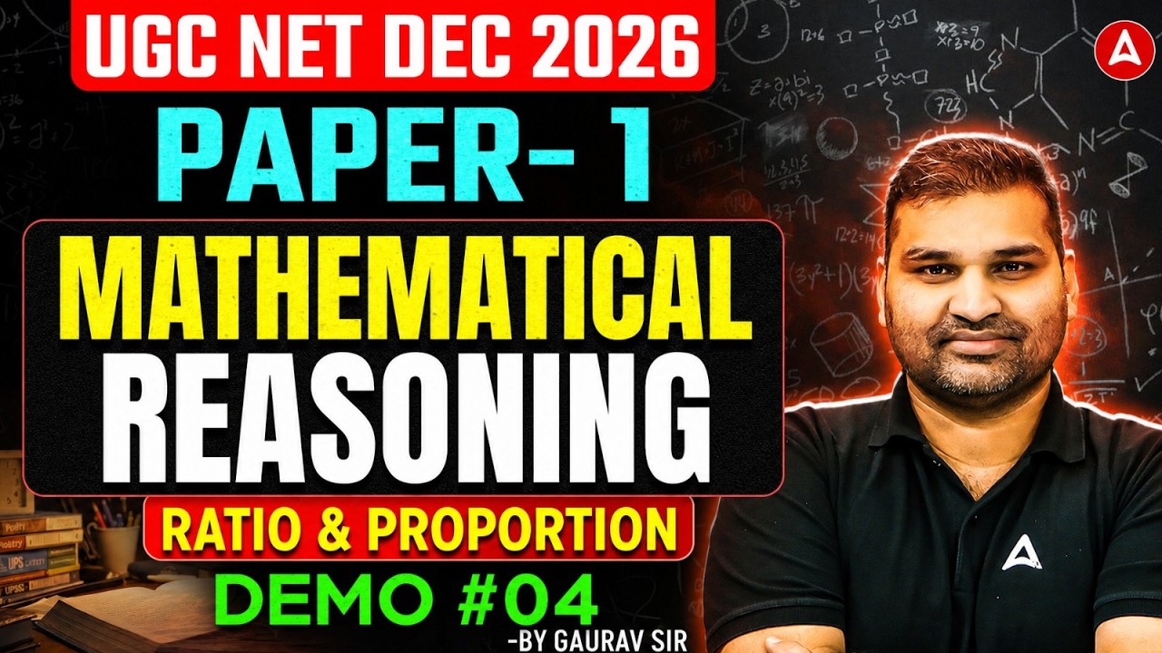 UGC NET Paper 1 | UGC NET Paper 1 Mathematical Reasoning | UGC NET Paper 1 Classes By Gaurav Sir
