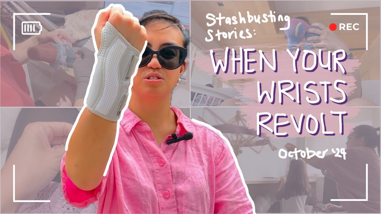 WHEN YOUR WRISTS REVOLT | On the Needles Ep 26: stashbusting vlog | Aussie Knitting Podcast, Oct '24