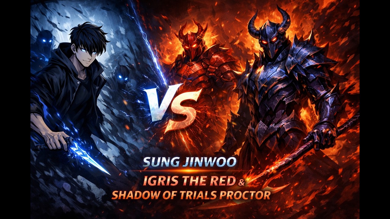 ⚔️🐦‍🔥Sung Jinwoo vs Shadow of Trials Proctor 🔥 Epic Solo Leveling Battle