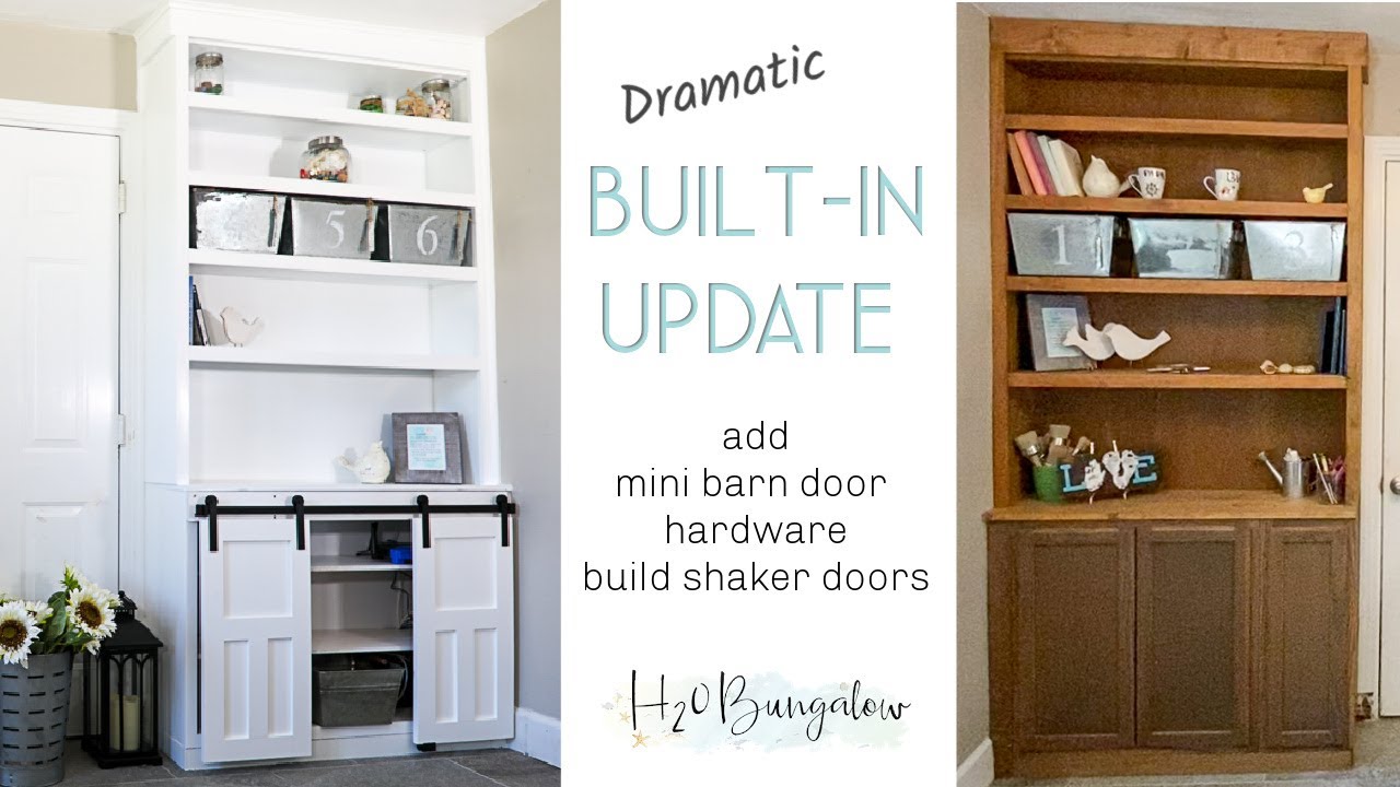 Built In Cabinets Makeover