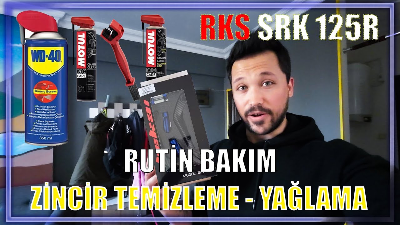 ZİNCİR YAĞLAMA - RUTİN BAKIM - RKS SRK 125R