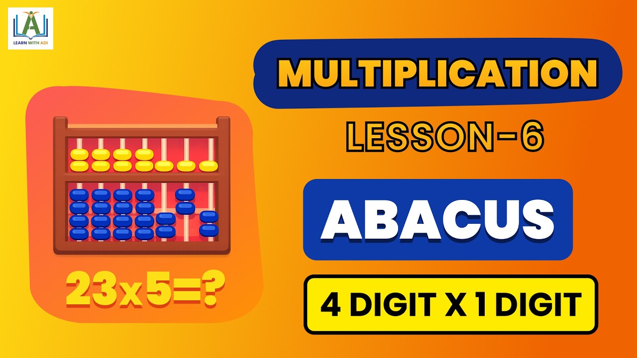 Digit Multiplication on Abacus  | Fast Math Trick @LearnWithAdi