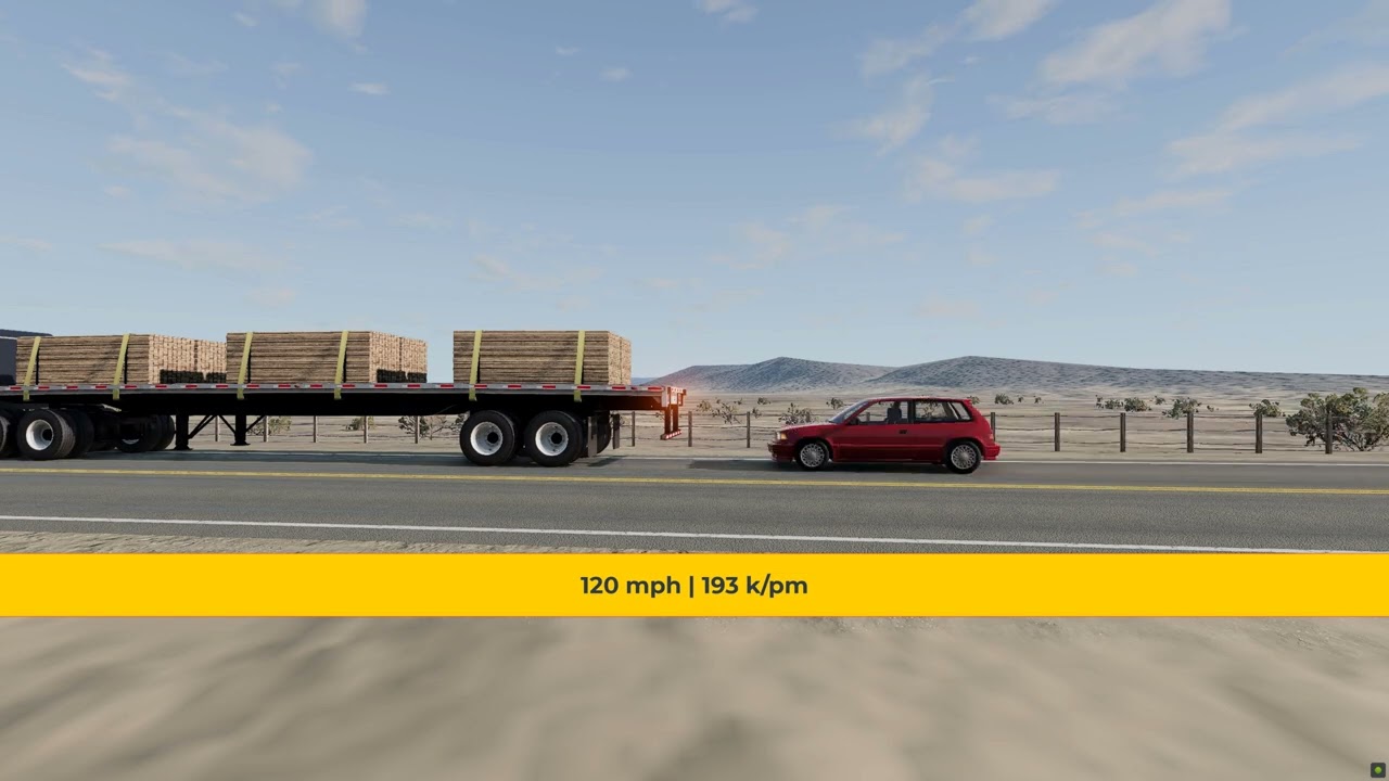 Rear bumper guard | Mansfield bar Impact Test at 460 MPH | Crash.Enabled