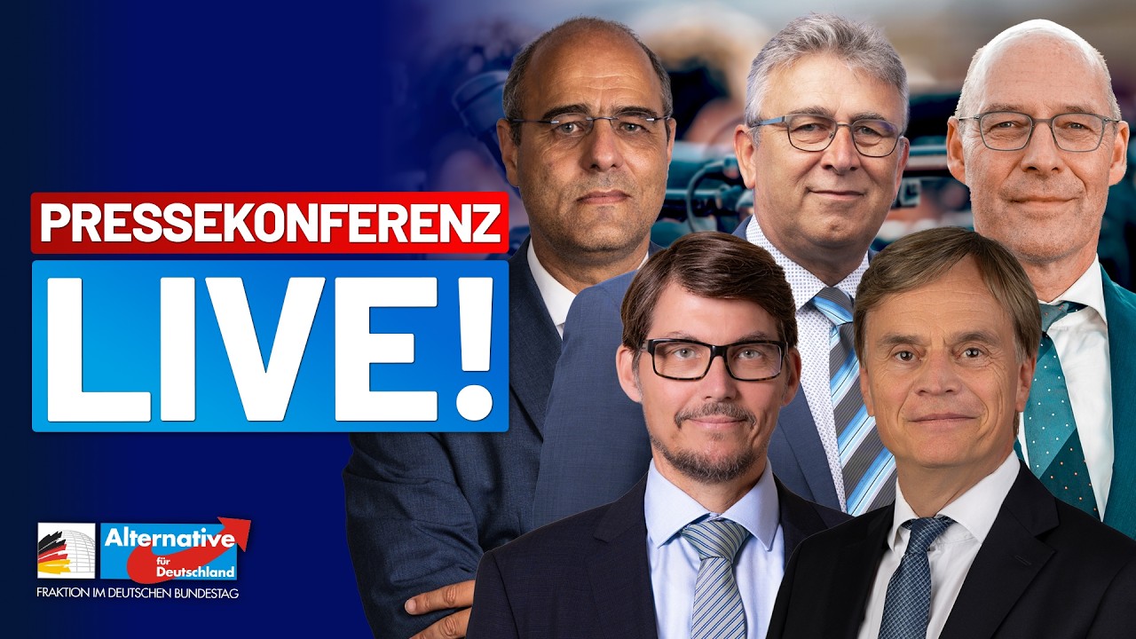 LIVE: Pressekonferenz der AfD-Fraktion - Diese Woche im Bundestag