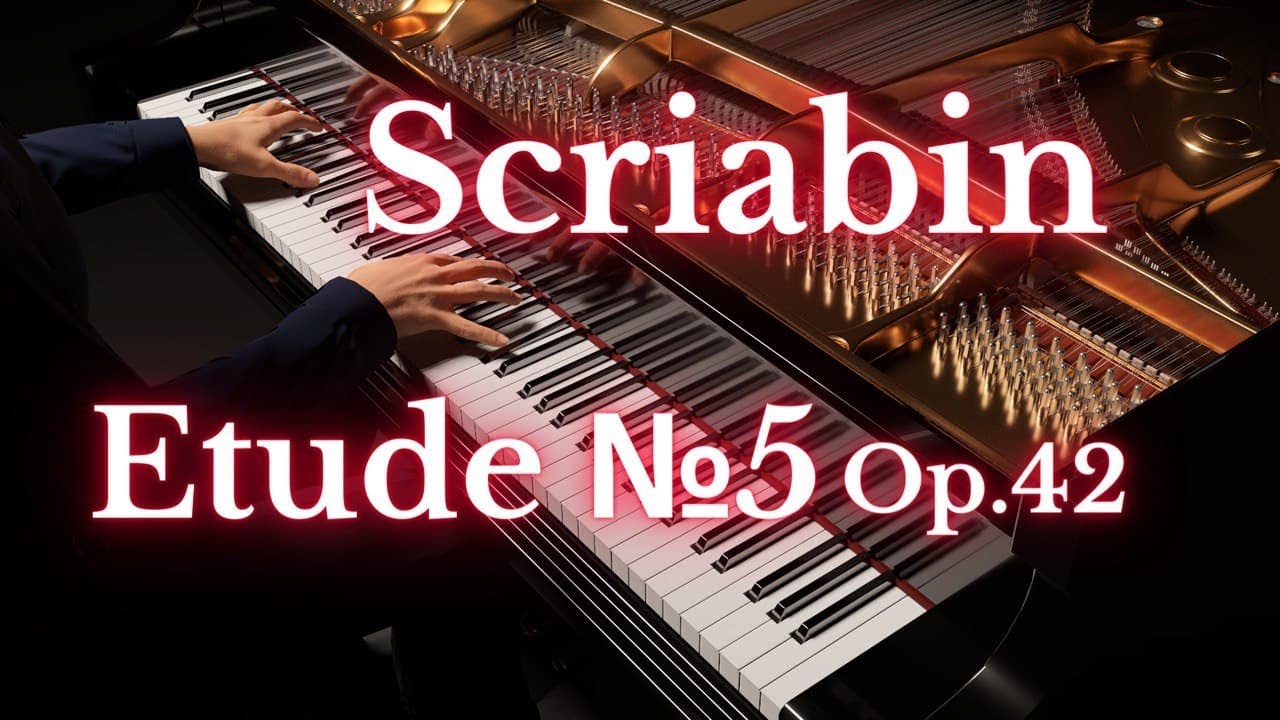 Alexander Scriabin - Etude №5 Op.42 Animated by AI [Concert Creator RTX]